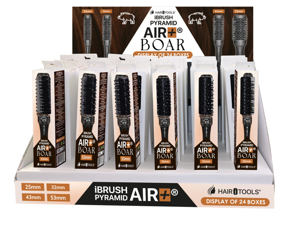 iBrush Pyramid Air + BOAR Display - HairiTools